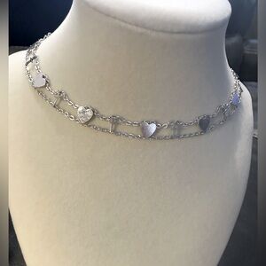 NWT FREE PEOPLE GO DANCING CHOKER | silver